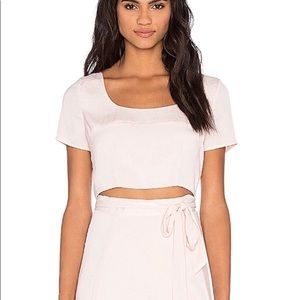 KENDALL AND KYLIE BLUSH PINK CROP TOP